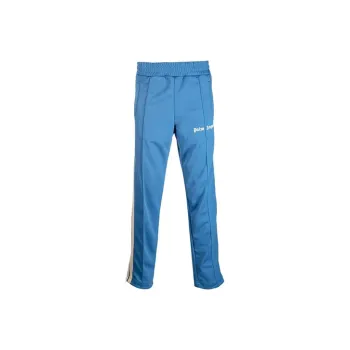 PALM ANGELS Knitted Sweatpants Men Blue