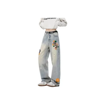 NVRFRGT Jeans Unisex Blue