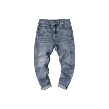 FAIRWHALE Jeans Fall Winter Men's Denim Blue