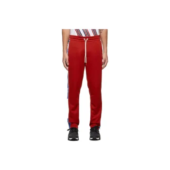 Moncler Knitted Sweatpants Men Red