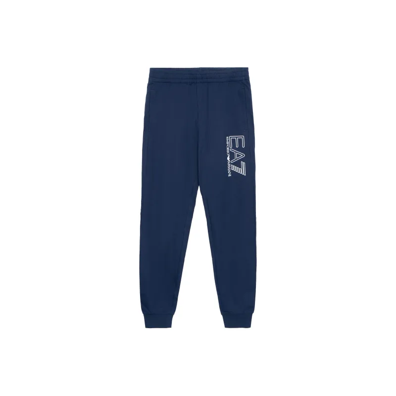 EMPORIO ARMANI EA7 Knitted Sweatpants Men Blue-0