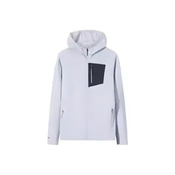 Anta Jackets Coats Men's Mulberry Heather Gray/Castle Gray