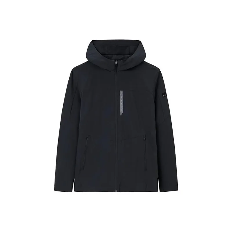 Anta Variety Training Collection Trench Coat Men's Basic Black-0