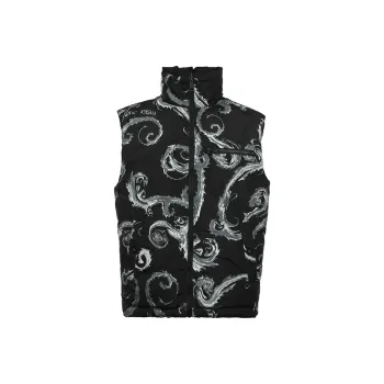 VERSACE JEANS COUTURE FW24 Sleeveless Down Jacket Men's Black