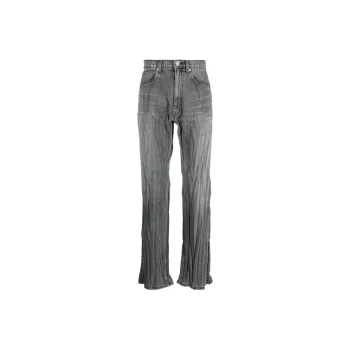Martine Rose Crease-detail Denim Jeans