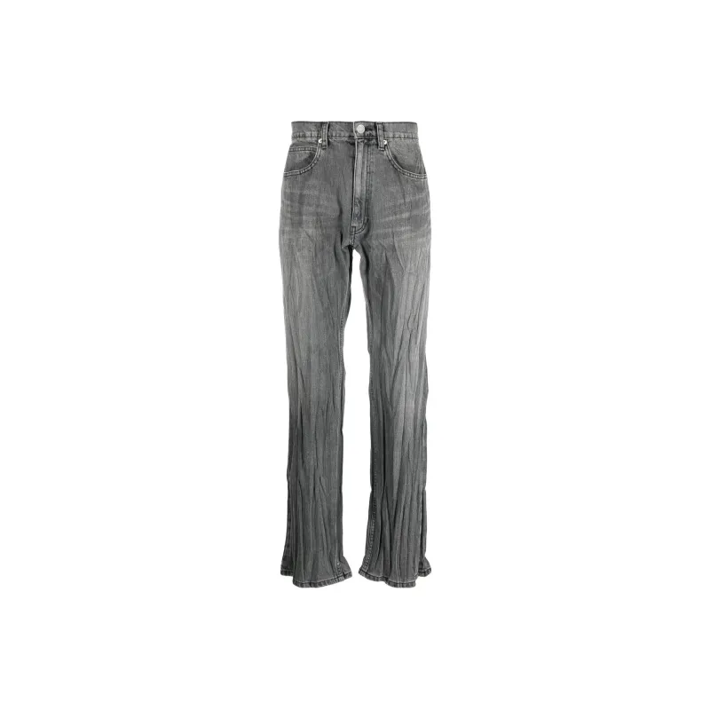 Martine Rose Crease-detail Denim Jeans-0