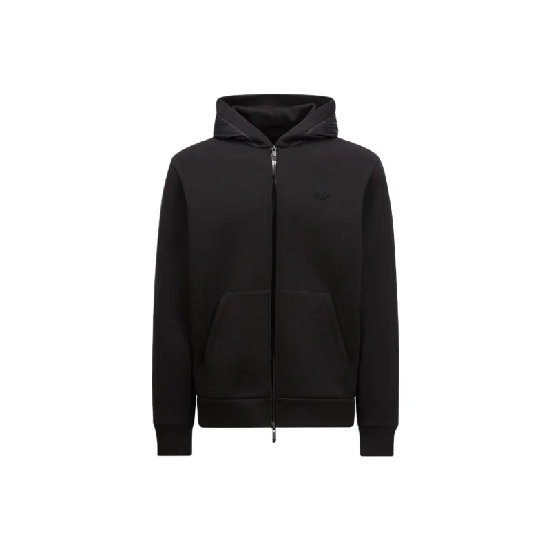 Moncler Logo Patch Zip Up Hoodie-0