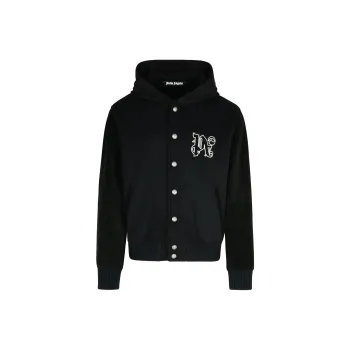 PALM ANGELS Monogram Embroidered Bomber Jacket