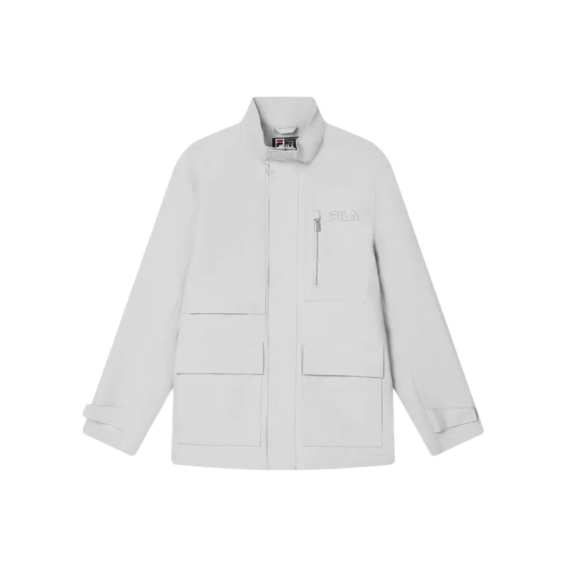 FILA Puffer Jacket Men's Mist Gray Yarn-0