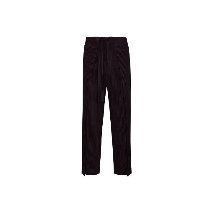 Homme Plissé Issey Miyake Casual Pants Men Black-0