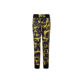 VERSACE JEANS COUTURE Knitted Sweatpants Men's Yellow