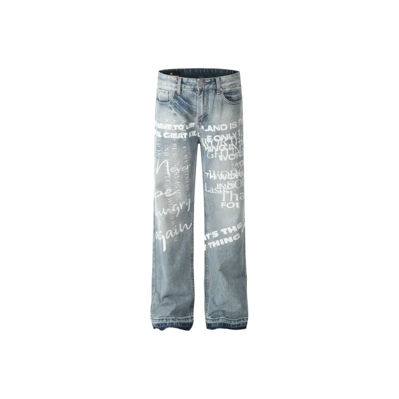 YINLEI Jeans Unisex Light Blue-0