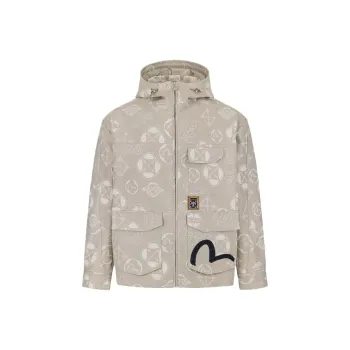 EVISU Jackets Coats Men's Umber All Over Print