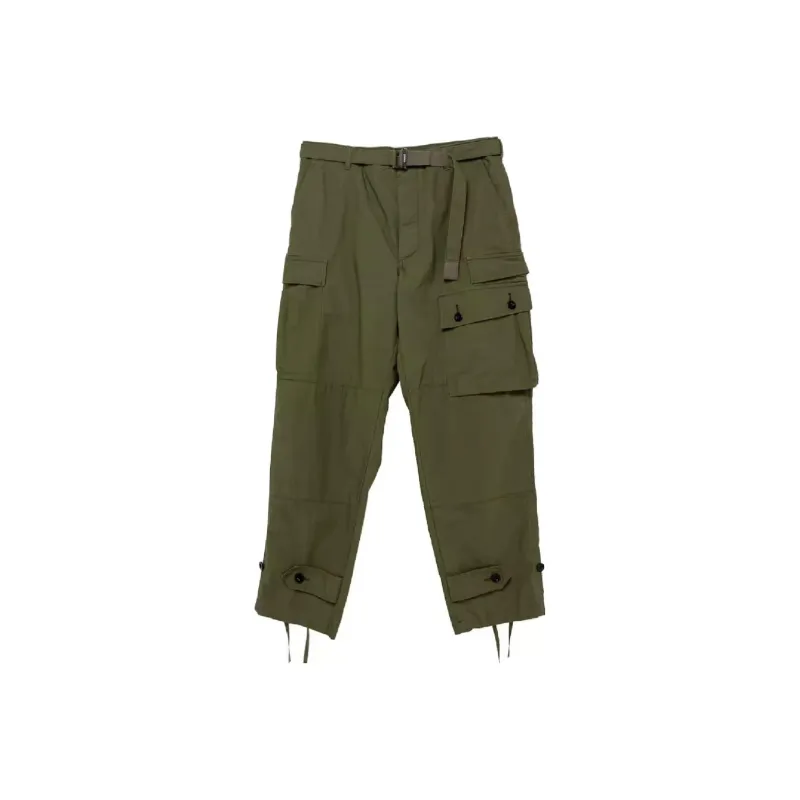 Wtaps X Sacai WTAPS Collaboration Cargo Pants Men Army Green-0