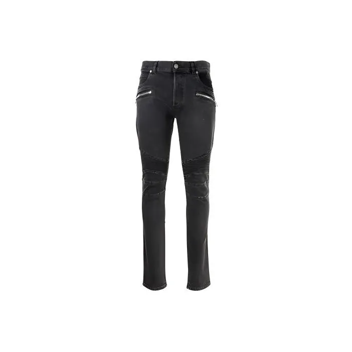 BALMAIN Zipped Detailed Skinny Jeans-0