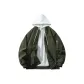 Army Green Coat+White Sweatshirt