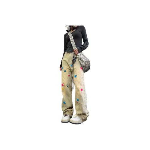 TESTUNG Jeans Unisex Yellow Mud Series