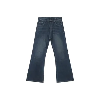 Voguo Relay Jeans Bootcut Slimming Unisex Vintage Blue