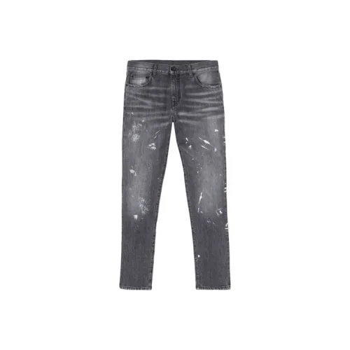 OFF WHITE Diag Outline Paint Skinny Jean