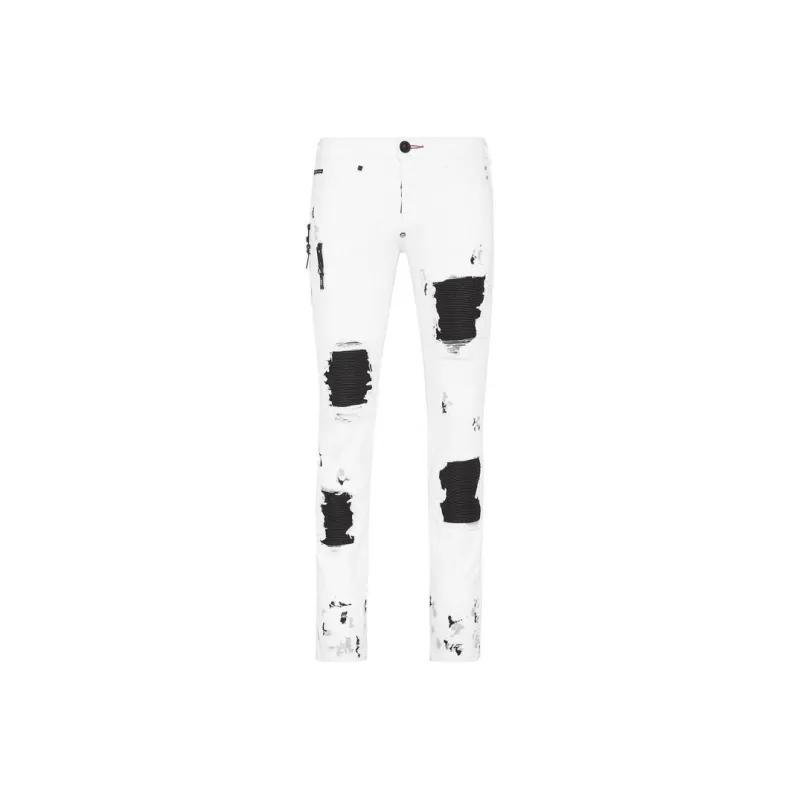 PHILIPP PLEIN Ripped Slim fit Jeans-0