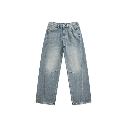 Jeep Theme Series Jeans Unisex Vintage Blue