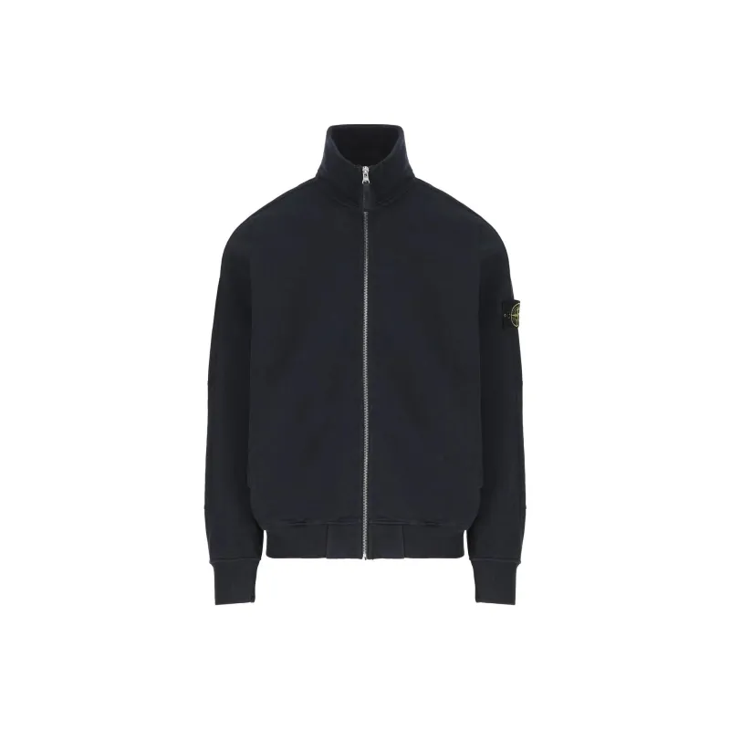 STONE ISLAND Compass Badge High Neck Zipped Sweatshirt-0