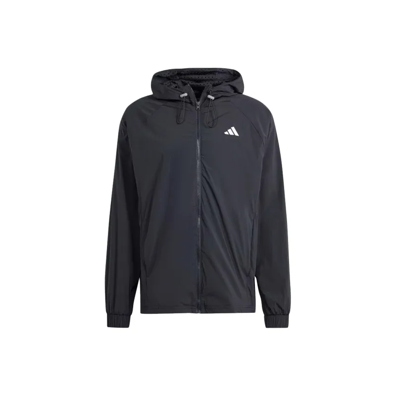 Adidas Tennis Pro Semi Transparent Full Zip Jacket Jackets & Coats Men's Black-0