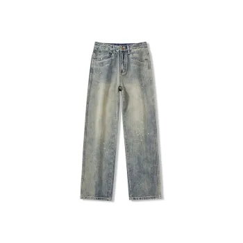 Jeep Lifestyle Theme Collection Jeans Unisex Vintage Blue