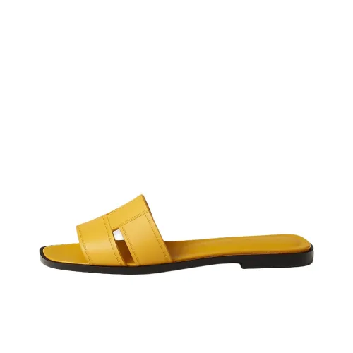 HERMES Slip Resistant Slide Slippers Women's Yellow