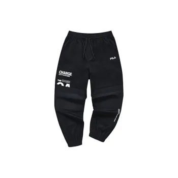 FILA FUSION STREET SPORT Knitted Sweatpants Men Pitch Black