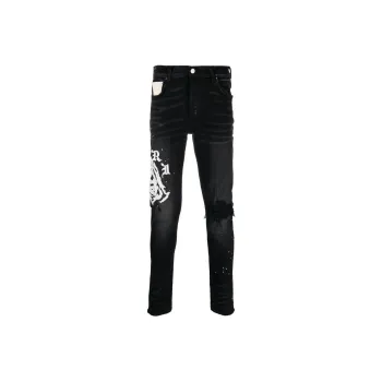 AMIRI X Wes Lang Reaper Logo Jean