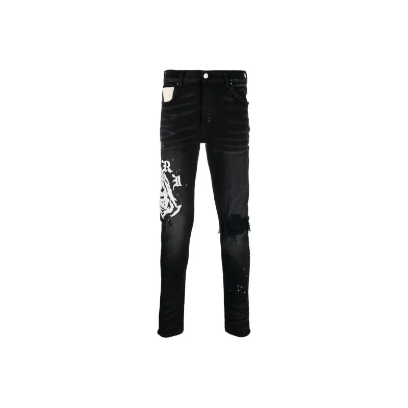 AMIRI X Wes Lang Reaper Logo Jean-0