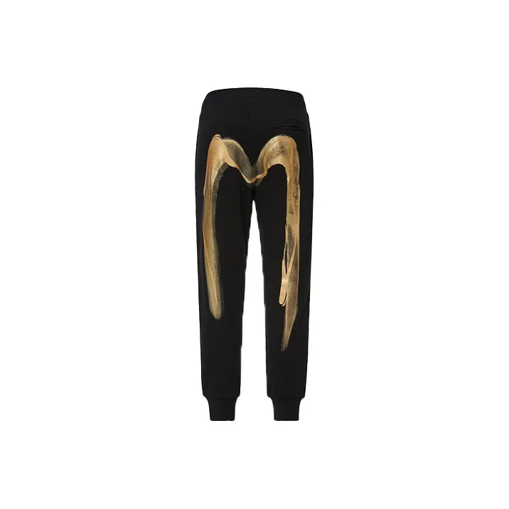 EVISU Knitted Sweatpants Men's Black-0