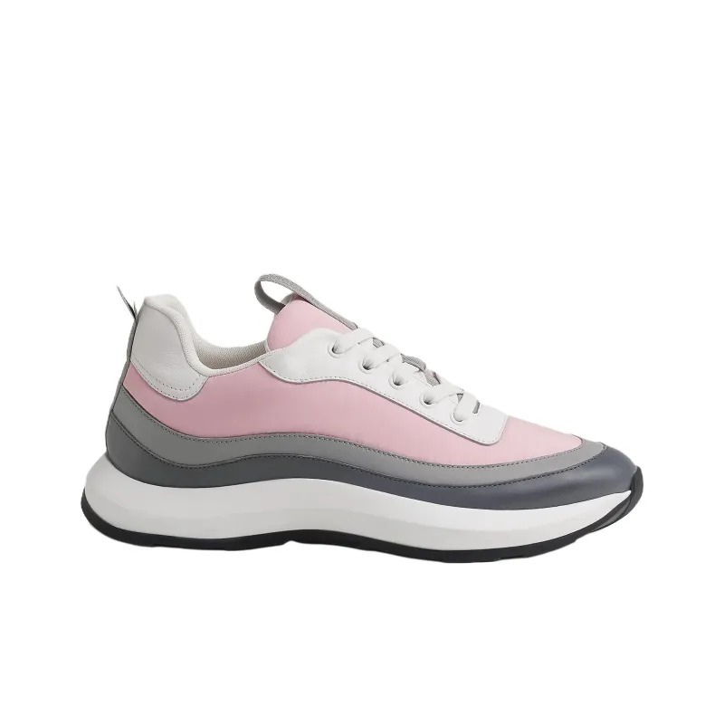 HERMES Gramme Low Top Casual Shoes Men's Pink-1