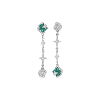 KING OF BLING Alloy With Zircon Earrings Women's