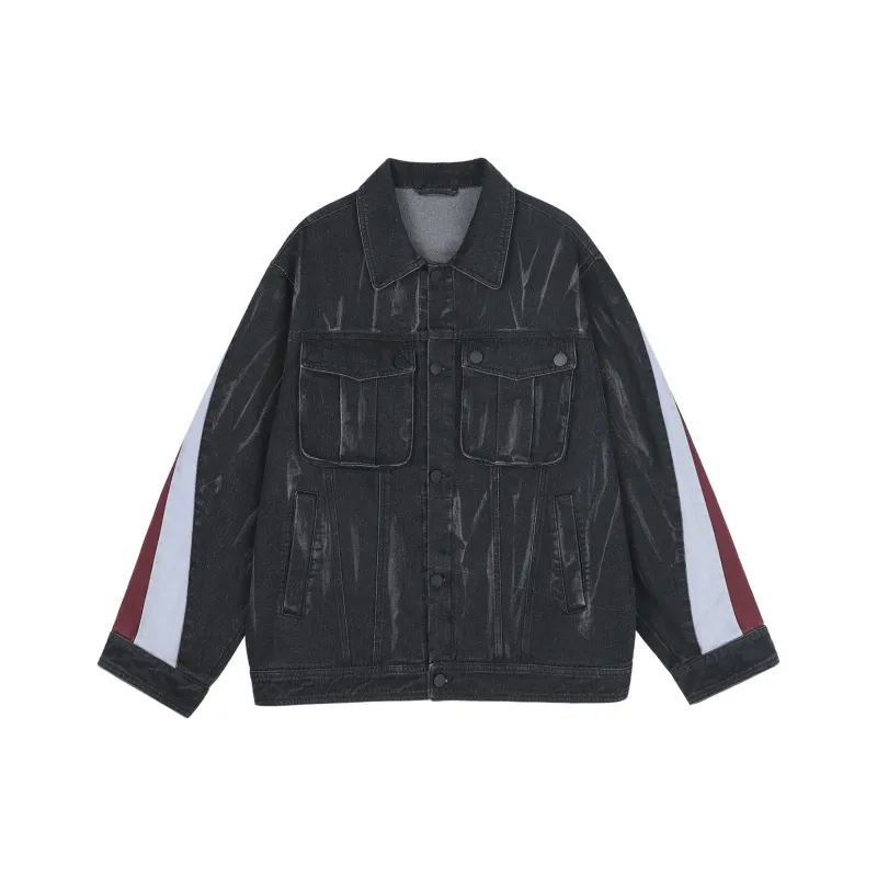 BJHG Jackets Coats Unisex Tie Dye Black-0