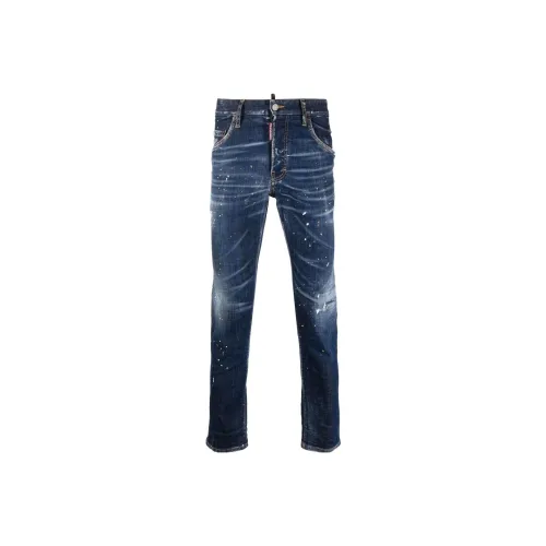 DSQUARED 2 Paint Splatter Printed Skinny Jeans