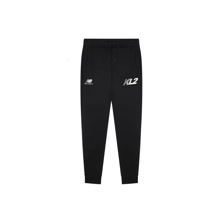 New Balance Knitted Sweatpants Men Black-0