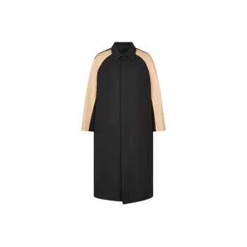 Neil Barrett X CROQUIS Neil Barrett Co brand Trench Coats Men 001 Jet Black