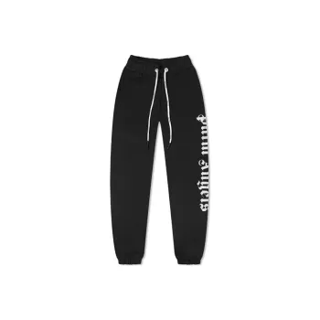 PALM ANGELS Gothic Logo Print Track Pants
