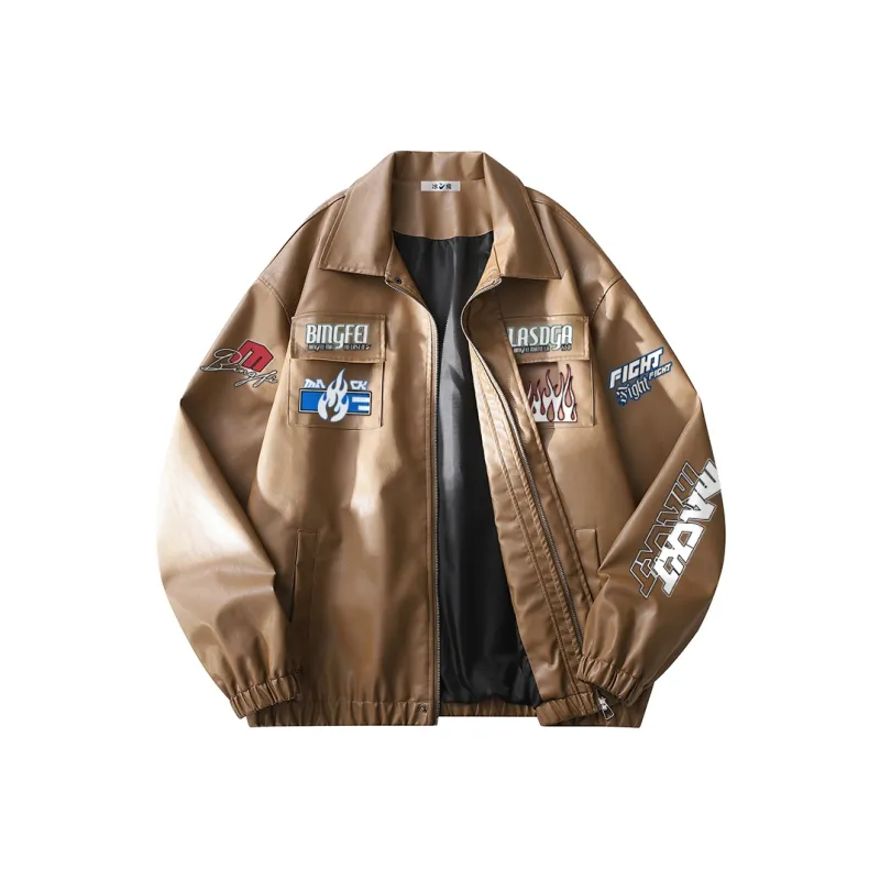 Ice Flying Leather Jacket Unisex-6