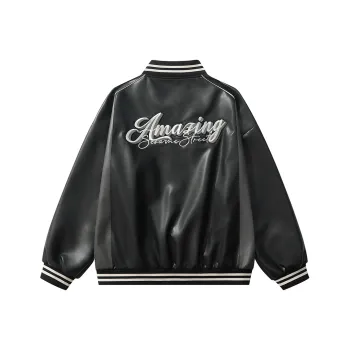 SESAME STREET Leather Jacket Unisex