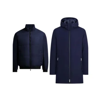 ARMANI EXCHANGEAE Puffer Jacket Men's Navy Blue
