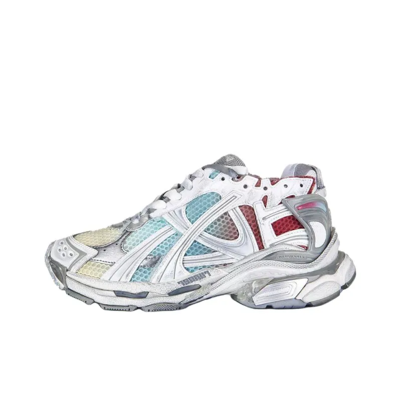 Balenciaga Runner Low Top Chunky Sneakers Women's Multicolor-0