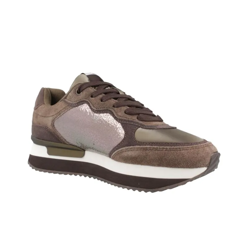 Pepe Jeans Rusper Stars Low Top Casual Shoes Women's Brown-2