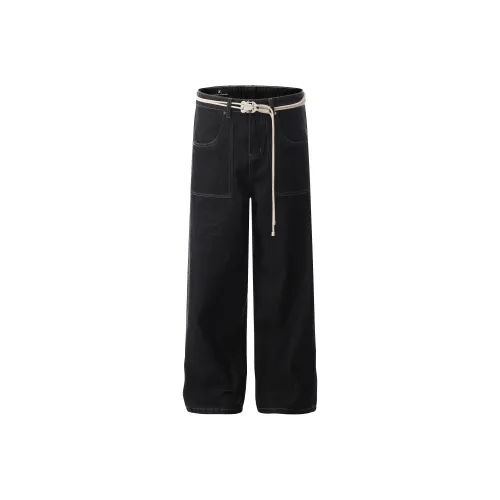 YINLEI Jeans Unisex Black