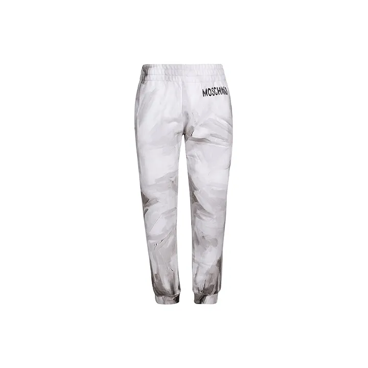 MOSCHINO Knitted Sweatpants Men Gray-0