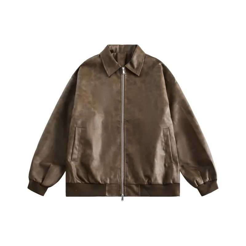 FlyboyCsc Leather Jacket Unisex Pink-5
