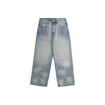 ZENGZHI Jeans Unisex Light Blue