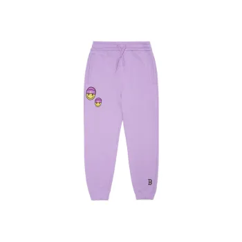 MLB Base Logo Knitted Sweatpants Unisex Purple